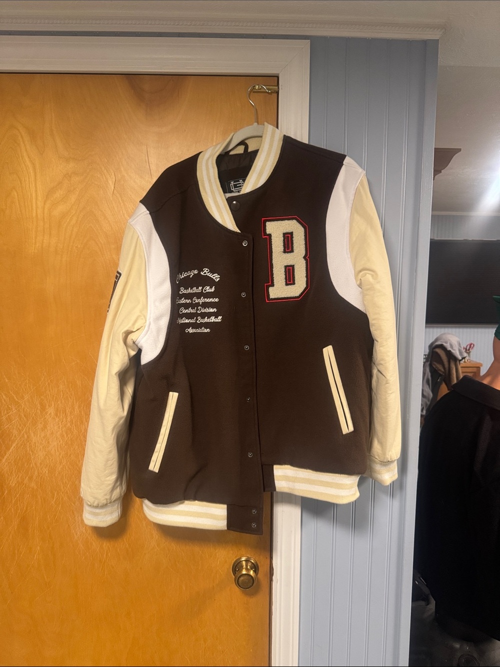 Chicago Bulls Varsity Letterman Jacket with 'B' Patch